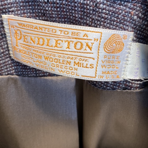 Vintage Pendleton Grey Wool Tweed Skirt Suit - Picture 6 of 9